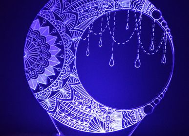 Cadeaux - Décoration de lampe de table lune veilleuse LED - BHDECOR