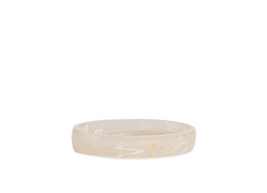 Soap dishes - POLYRESIN MOTHER-OF-PEARL EFFECT SOAP DISH 10X14X2.5 BA22171  - ANDREA HOUSE