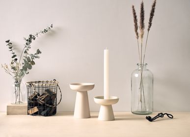 Gifts - Bougeoirs en céramique Porcini - AERY LIVING