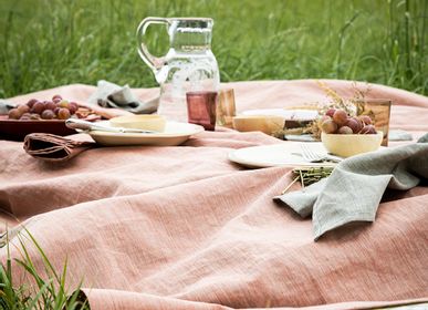 Linge de table textile - Chambray Capucine - Nappe et serviette - ALEXANDRE TURPAULT
