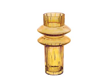 Vases - Jade amber glass vase Ø16.5x30 cm CR22064 - ANDREA HOUSE