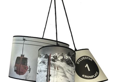 Customizable objects - TRIPLE CEILING LAMP  MOUNTAIN /SKI - LA MAISON DE GASPARD