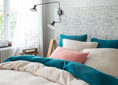 Bed linens - Double gaze de coton Tendresse Greige - Duvet set - ESSIX