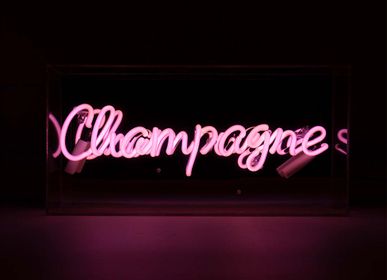 Decorative objects - 'CHAMPAGNE' GLASS NEON SIGN - LOCOMOCEAN