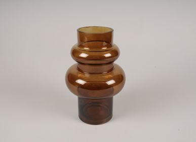 Objets de décoration - Vase en verre brun D15cm H23cm - LE COMPTOIR.COM