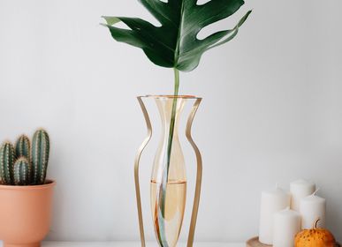 Vases - Droplet Tall Vase - Honey - KITBOX DESIGN