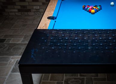 Card tables - Black label Edition Sleek design dining pool table - FUSIONTABLES