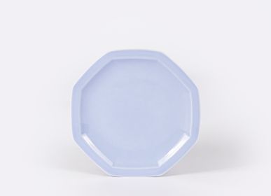 Formal plates - The porcelain dessert plate - Light blue - OGRE LA FABRIQUE