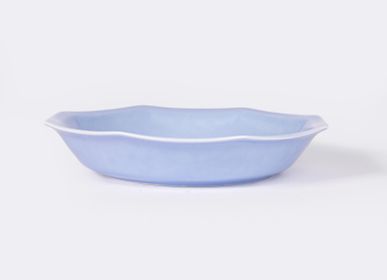 Kitchen utensils - Octagonal porcelain soup plate - Light blue - OGRE LA FABRIQUE