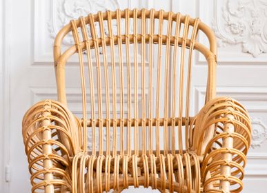 Armchairs - BOUCLE rattan armchair - KOK MAISON