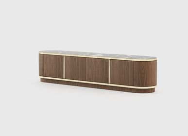 Sideboards - Brown TV Cabinet - LASKASAS