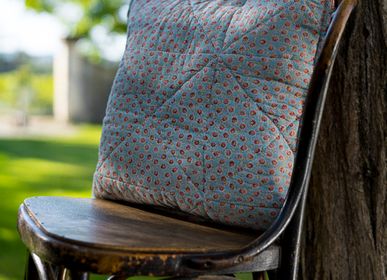 Fabric cushions - Coussins carrés - ROSE VELOURS
