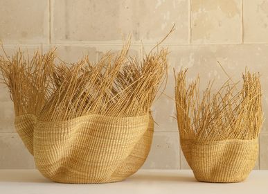 Decorative objects - Wavy Furry baskets by AS'ART - AS'ART A SENSE OF CRAFTS