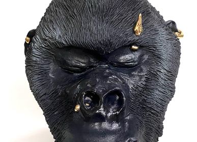 Unique pieces - Gorilla Boss sculpture - CERAMICHE FUTURO D'ARTE