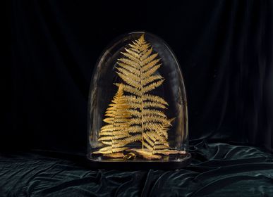 Unique pieces - Natural ferns of composite woods, gilded with gold leaf - ATELIER AVENET