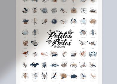 Affiches - Poster Les petites bêtes de la mer - LES PETITES DATES