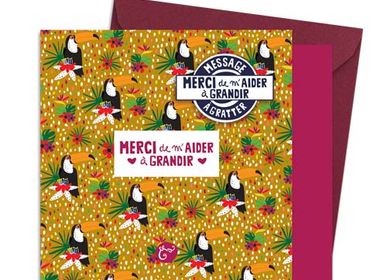 Stationery - Les Parisiennes d'Emilie FIALA scratch off message cards Toucans - LES PARISIENNES D'EMILIE FIALA