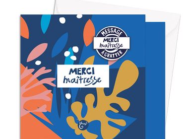 Papeterie bureau - Carte à message à gratter Les Parisiennes d'Emilie FIALA Matisse - LES PARISIENNES D'EMILIE FIALA