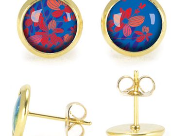 Jewelry - Ears Studs gold Les Parisiennes Floralies - LES PARISIENNES D'EMILIE FIALA
