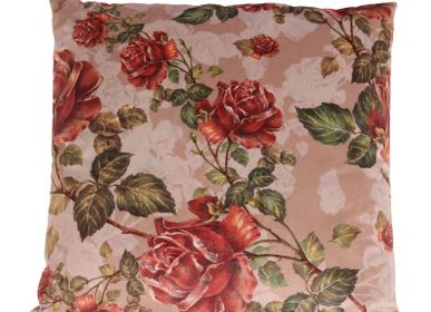 Coussins - Coussin 45x45 cm Rose rouge - DUTCH STYLE BAROQUE COLLECTION