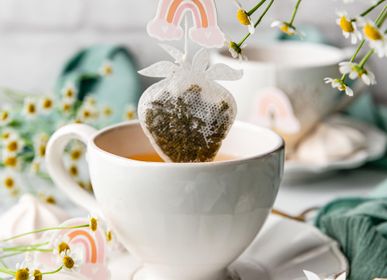 Café et thé  - Sachet de thé forme fraise ( lot de 5 )  - TEA HERITAGE