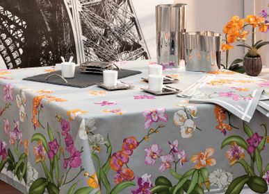 Table linen - Orchidées tablecloth - BEAUVILLÉ