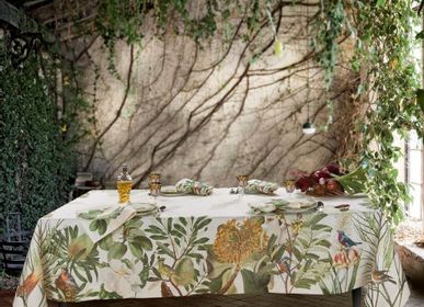 Kitchen linens - "Loma" Linen Tablecloth - THE NAPKING  BY BELLAVIA HOME
