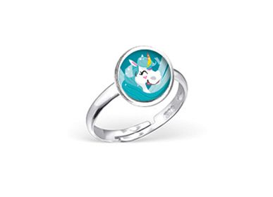 Jewelry - Ring Les Minis Licorne Bleue - LES MINIS D'EMILIE FIALA
