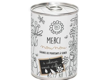Cadeaux - Kit à semer "Merci Nounou" Fabriqué en France - MAUVAISES GRAINES
