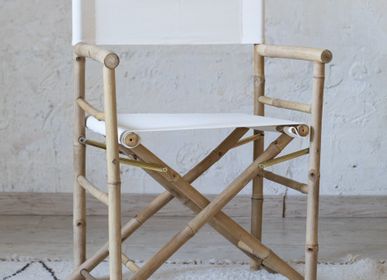 Chairs - Bamboo Folding Director Chair - MAHE HOMEWARE