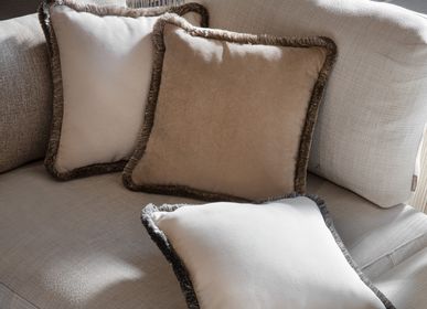 Fabric cushions - HAPPY PILLOW - MULTICOLOUR FRINGES - LO DECOR