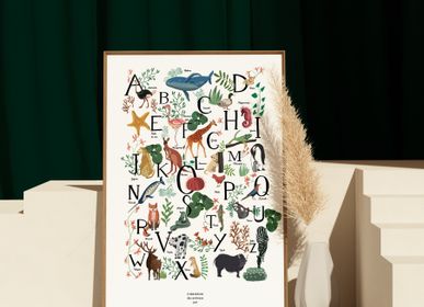 Poster - The alphabet of animals | unique design - PRÉLUDE