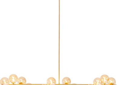 Hanging lights - Pendant Lamp Scala Balls Brass 155cm - KARE DESIGN GMBH