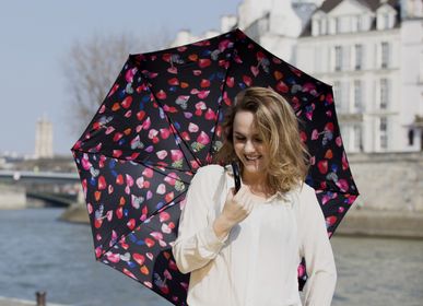 Prêt-à-porter - Grand parapluie femme pétales en double toile - SMATI