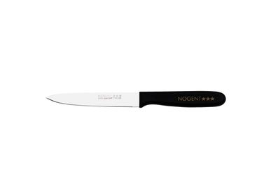 Knives - 11cm Tomato Knife - Polypropylene - Black - Notched Blade - NOGENT***
