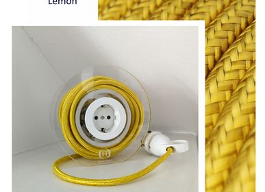 Objets design - Rallonge pour 2 fiches - Jaune citron - OH INTERIOR DESIGN