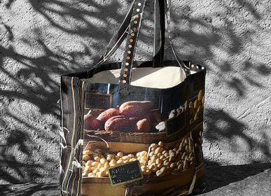 Bags and totes - Cabas du marché "Courges – Pommes de terre" - MARON BOUILLIE