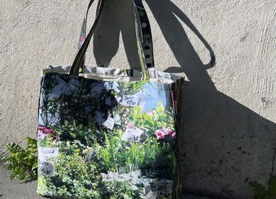 Bags and totes - Cabas du marché "Fleurs" - MARON BOUILLIE
