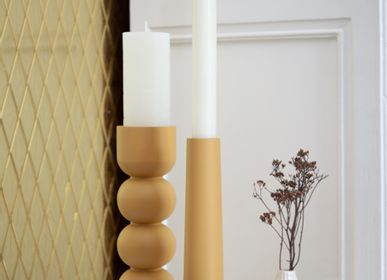 Design objects - Candleholders, multifunctional made of beechwood - LEMON LILY