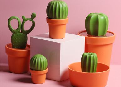 Bols - Collection Cactus : support de papier toilette Qualy, pot de fleurs, butée de porte, poubelle, brosse de toilette, bidon, cuillère, ciseaux, récipient, plateau - QUALY DESIGN OFFICIAL