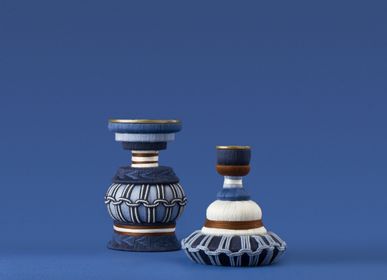Design objects - Pair Of Candlesticks With Trimmings - Brothers - MIHO UNEXPECTED THINGS