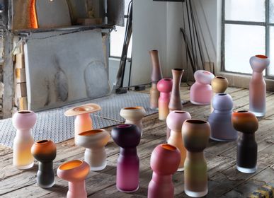 Objets design - Vase Fungus, taille moyenne, rose et jaune - DAVID VALNER STUDIO