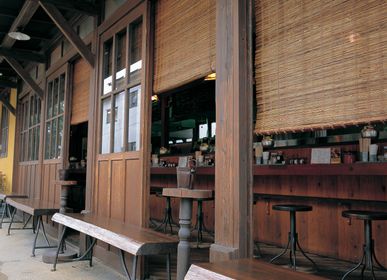 Rideaux et voilages - Store intérieur en bambou SHIKISAI  - SHIKADA SANGYO INC,