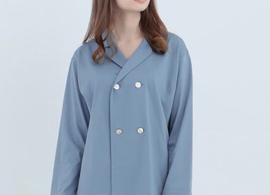 Homewear textile - Pyjama du nuit- coton bleu roi - FOO TOKYO