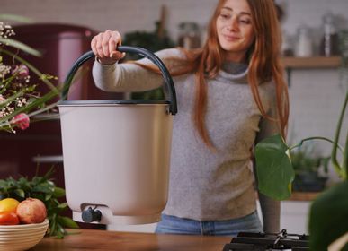 Kitchens furniture - Garden composter - BOKASHI ORGANKO ESSENTIAL (grey) made from recycled materials - PLASTIKA SKAZA - EXCEEDING EXPECTATIONS