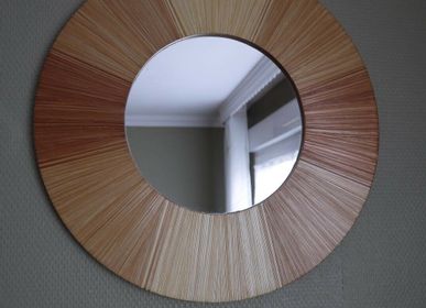 Mirrors - Straw marquetry mirror - L'ATELIER DES CREATEURS