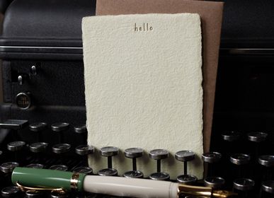 Stationery - Deckled Note Handmade Paper Letterpress Card - OBLATION PAPERS AND PRESS