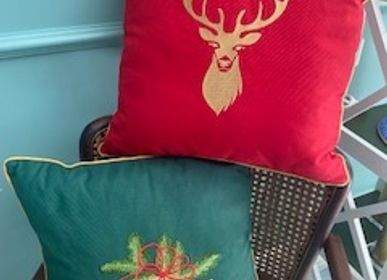 Other Christmas decorations - SHANS Embroidered Christmas Cushion - SHANS