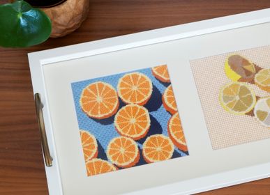 Decorative objects - Agrumes | Needlepoint DIY Craft Kit | Modern Embroidery - UNWIND STUDIO