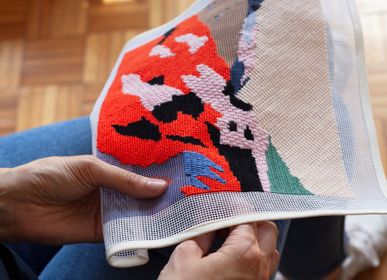 Design objects - Ethiopian Ravine | Needlepoint DIY Craft Kit | Modern Embroidery - UNWIND STUDIO